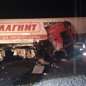 Массовое ДТП на федеральной автодороге Тюмень-Ханты-Мансийск.