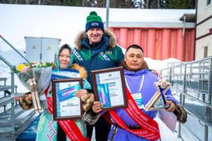 Оленеводы Югры поборются за Кубок губернатора в Ханты-Мансийске.