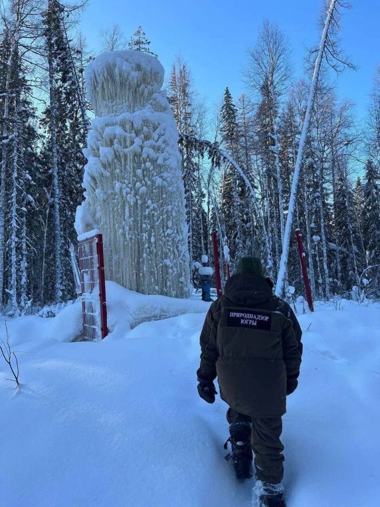 На одном из югорских месторождений обнаружили техногенный сталагмит.