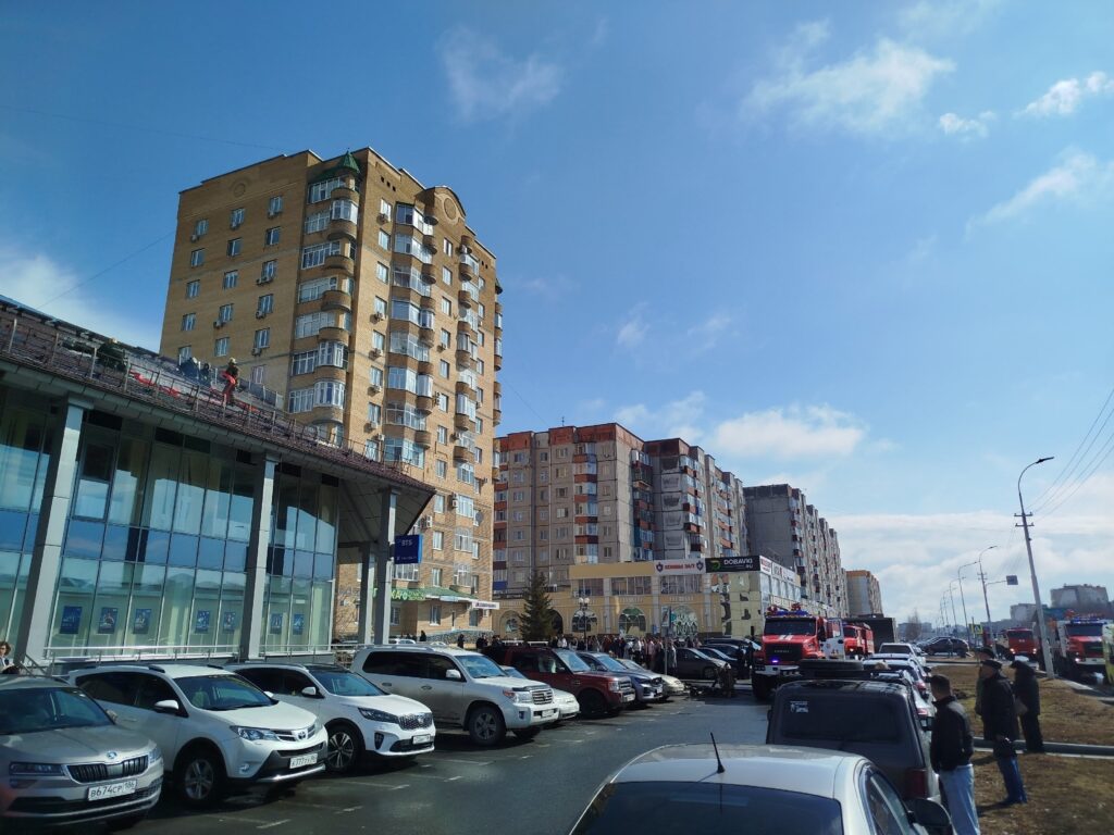 Возгорание в здании ВТБ в Сургуте
