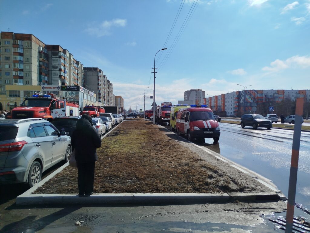 Возгорание в здании ВТБ в Сургуте